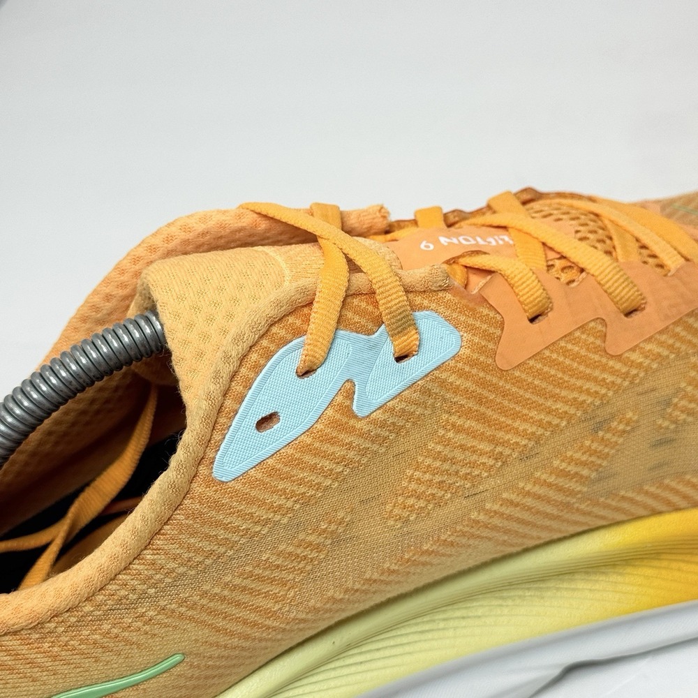 Hoka One One Clifton 9 Men's Running Shoes Size 12 D Orange - Picture 13 of 15
